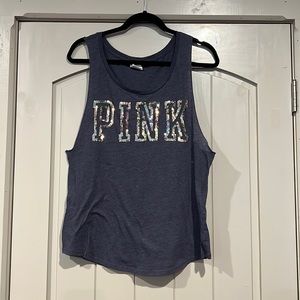 Pink Victoria’s Secret sequins tank top, great used condition.